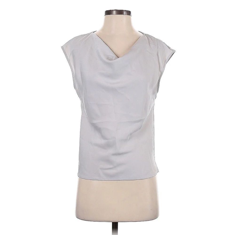 Banana Republic Light Grey Cowl Neck Top